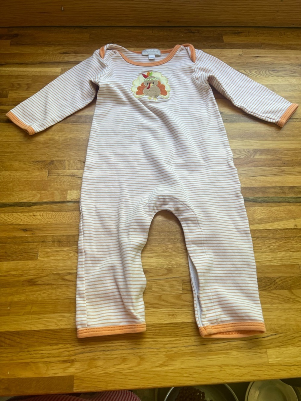 Magnolia baby 6 months boy turkey thanksgiving outfit